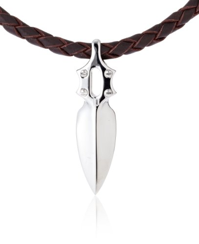 [ポリス] POLICE IMPACT ステンレス×レザー ネックレス メンズ 20575PLC02