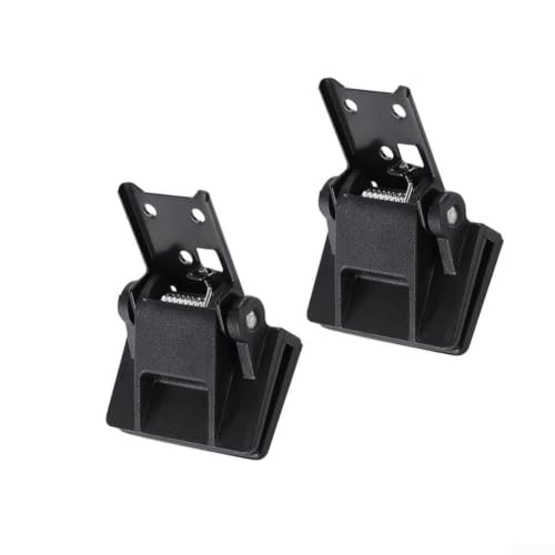Bisagras de tocadiscos negro ABS, repuestos de soporte para funda de plato giratorio 5