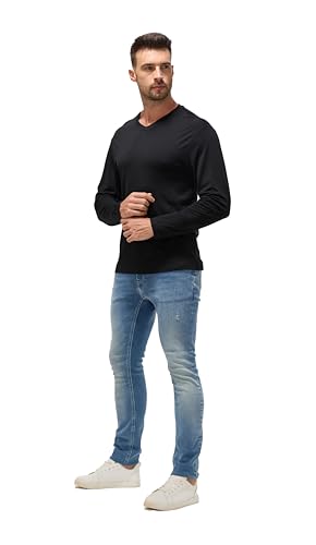 100% Ultrafine Merino Wool Base Layer for Men | V-Neck Long Sleeve Thermal Shirt, Moisture Wicking & Odor Resistant4