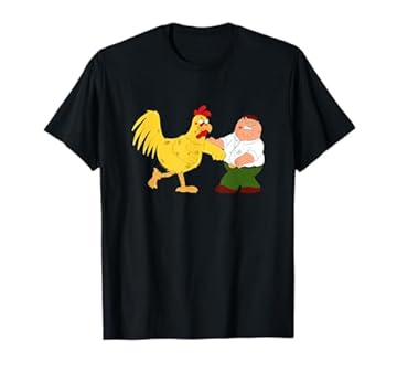 Family Guy Peter & Chicken Fighting Maglietta