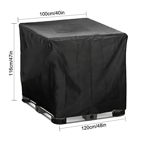 Housse pour réservoir d'eau pluie IBC : protection 48 bâches haute densité - 5