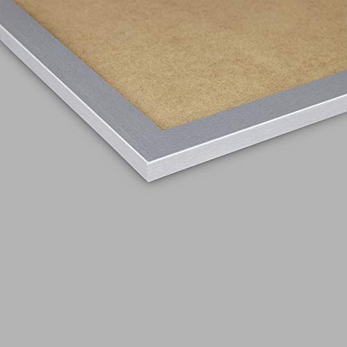 Stallmann Design Bilderrahmen New Modern 60x60 cm silber Rahmen fuer Dina 4 und 60 andere Formate Fotorahmen… – Bild 8