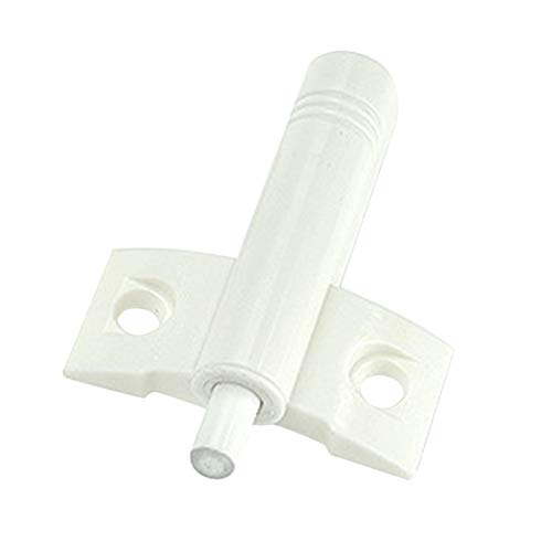 10Pcs Close Dampers Gray White Kitchen Cabinet Door Stop Drawer Soft Quiet Close Closer Damper Buffers with Screws for Home or Commercial (Color : White Front Mount)
