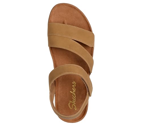 Skechers Skechers Women's LIFTED COMFORT flatform sandal, Chestnut 7 M