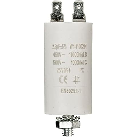 Electric Motor Capacitor, 2.5 µF +/- 5%, 450 V, for EN60252-1 Standard Terminals Cover
