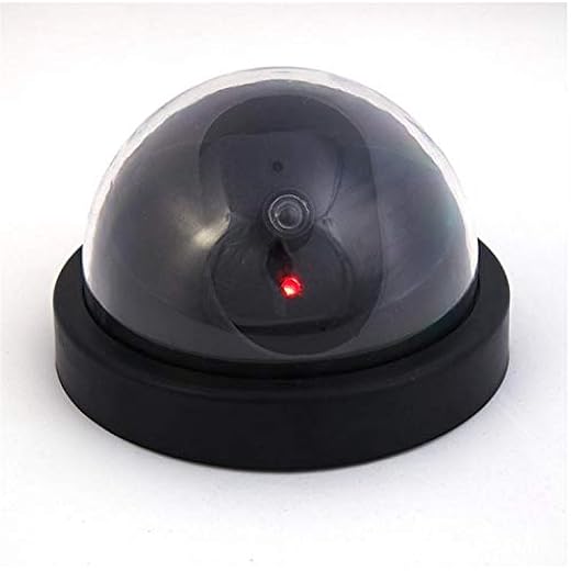 Dummy CCTV Dome Camera with LED Light
