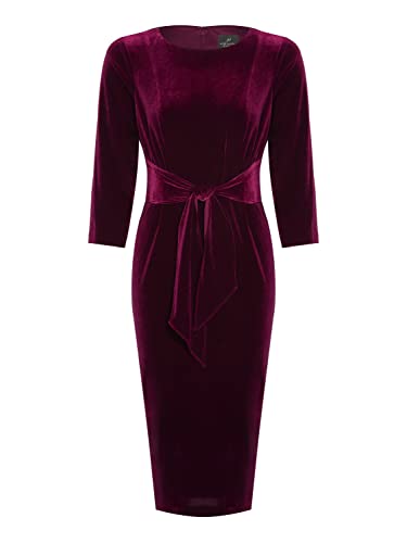 Image of Adrianna Papell Women's Velvet Tie Front Dress