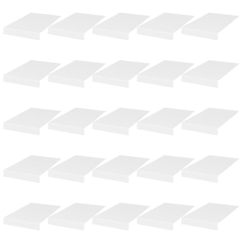 30 etiquetas transparentes reubicables para estantes de comercio y hogar