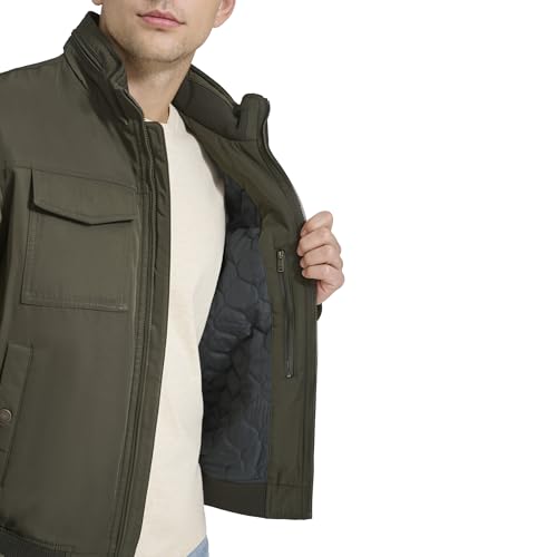 Image of DOCKERS Men's Quilted Lined Flight Bomber Jacket