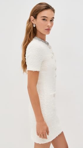 Women's Cream Textured Knit Mini Dress4