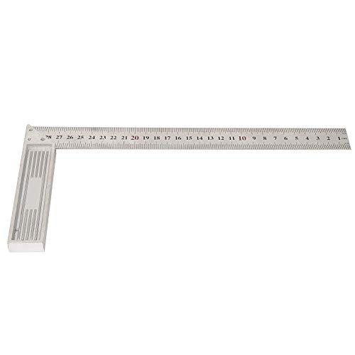 ANKROYU 30cm / 11.8in Straight Edge Ruler, Aluminum Alloy Straightedge Right Angle Ruler, High Toughness 90 Degree Straight Ruler for Carpenter Engineer (Thickened version)