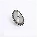 12A Flat Chain Gear 10-23 Teeth Industrial Sprocket Wheel Carbon Steel Tooth Pitch 19.05mm 1Pcs(10 Teeth)