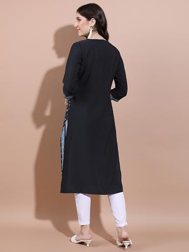 Image of Vishudh Women's Kurta | Regular Fit | Trendy Ethnic Top for Everyday Comfort