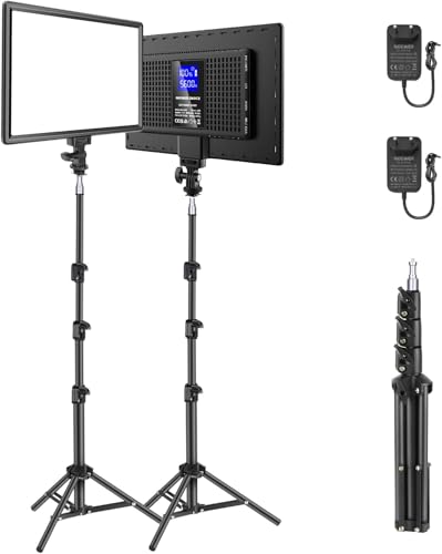 Luz LED Video NEWER de 13" para Grabación Podcasts Streaming en Directo y Sets de Fotografía