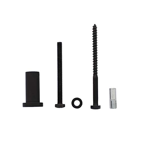 Intersteel Satz von 5 Entfernungsteile 50 mm für Schiene Schiebetürsysteme Schwarz