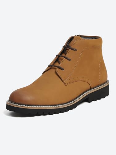 Image of Monte Carlo Tan Casual Chukka Style Ankle Boots for Men Tan-10