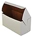 SCT White One-Piece Non-Window Bakery Boxes, 8 x 4 x 4, White, Paper, 250/Carton