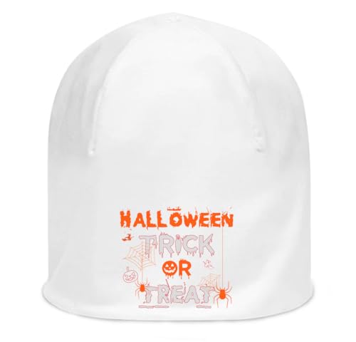 Bonnet en mince coton extensible blanc d'Halloween pour éviter le froid en soirée