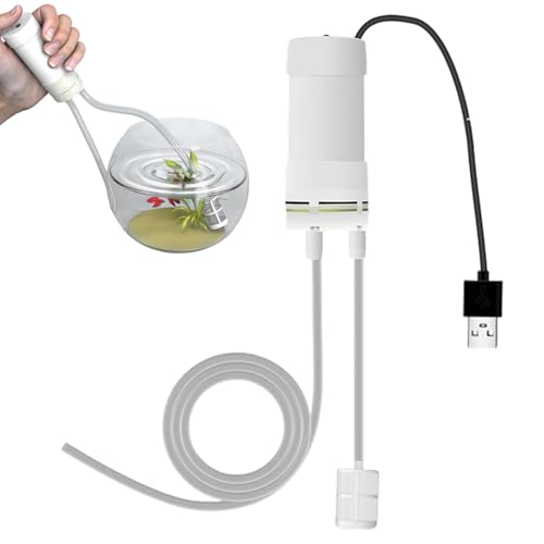 Sifón – Agua Eléctrica Autocebante | Pequeño Acuario USB para una fácil circulación de agua, mini bombas para piscina, fregadero, riego, acuario, estanque