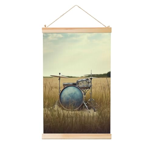 Toile tambour musique au champ pour créer un salon zen et cosy