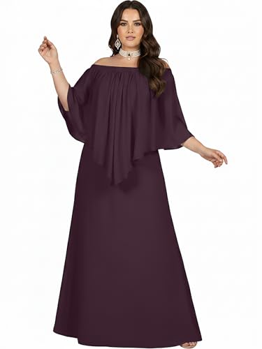 Image of KOH KOH Womens Strapless Off Shoulder Flattering Cocktail Maxi Dress Gown