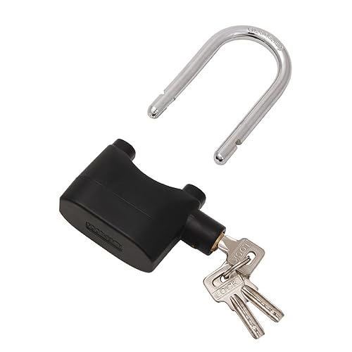 HAPINARY Secure Bike Lock Core Zinc Alloy Anti-theft Alarm Lock with Siren for Motorcycle and Scooter