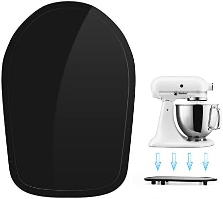 Acrylic Mixer Slider Compatible with Tilt Head Kitchen aid 4.5-5 Qt Tilt Head Stand Mixer - Kitchen Countertop Storage Mover Sliding Tray for Kitchen aid 4.5-5 Qt, Mixer Appliance Moving Caddy