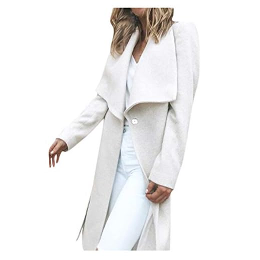 Manteau Femme Grand Taille Hiver Chaud Long Elegant Trench Coat Manche Longues Mode Pas Cher Veste Fille en Laine Duffle Parka Trench Coat avec Ceinture