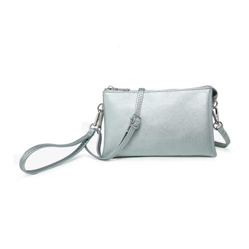 Image of JEN & CO. Riley Crossbody Bags for Women Vegan Leather Wristlet Clutch Wallet Purses Handbags with 2 Straps