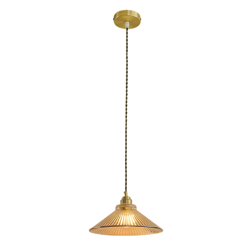 Lámparas de techo colgantes modernas de vidrio ámbar para comedor, Isla de cocina, iluminación de vidrio, pantalla de lámpara colgante para Sala de estar