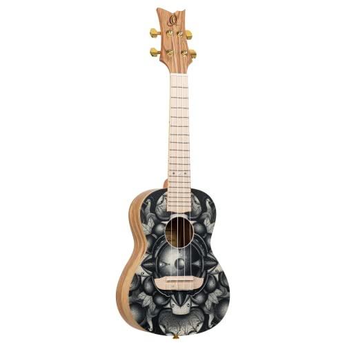 Ortega Guitars Ukulélé Concert Design – Série Art – Epicéa/Catalpa – Birds (RUAR-BI) - Les Beatles, Paul McCartney, John Lennon, RIngo Starr, George Harrison Ortega Guitars Ukulélé Concert Design - Série Art - Epicéa/Catalpa - Birds (RUAR-BI)