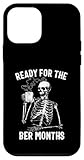 mini berço burigotto Este diseño de Halloween adicto al café muestra: Listo para Ber Months, con un esqueleto de hombre bebiendo café. Si te gusta el café, esqueletos y Halloween, regálalo para los amantes del café cumpleaños o Halloween.