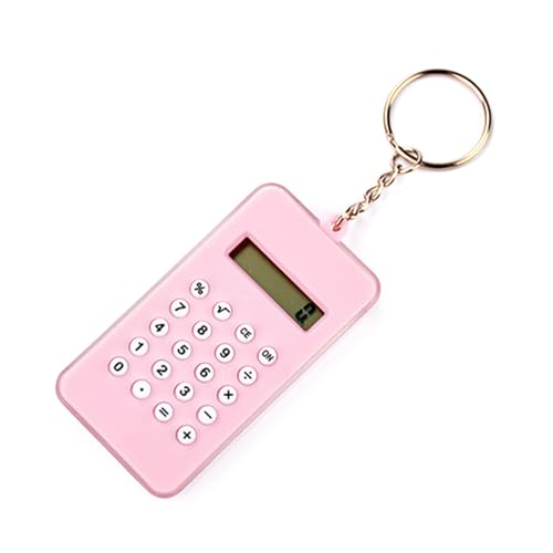 Cute Mini Calculator with Maze Pocket Size 8 Digits Basic Calculator Portable Key Chain Calculator for Kid Student Gift Mini Maze Calculator