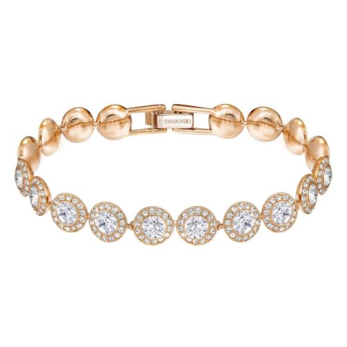 SWAROVSK Una Angelic Bracelet, Clear circle-cut...