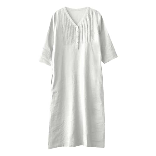 Robe longue ample décontractée confection soignée tombé fluide élégant - 3
