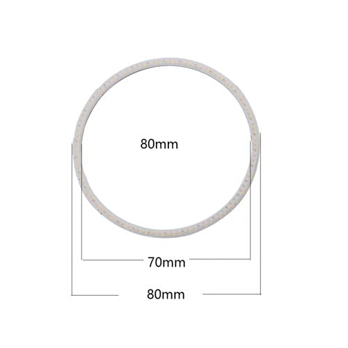 Image of 2 x 80 /60mm 93 LED CCFL Headlight COB Angel Eyes Halo Ring Lamp 12-24V (Green, 80 MM) | LED | For car