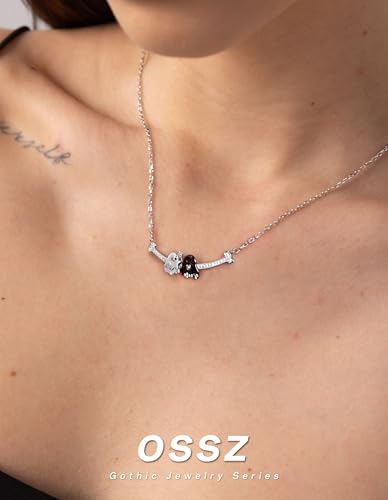 Halloween-Cute-Ghost-Necklace-925-Sterling-Silver-Funny-Stress-Relief-Personalized-Jewelry-Halloween-Cartoon-Gift-for-Women Halloween Cute Ghost Necklace 925 Sterling Silver Funny Stress Relief Personalized Jewelry Halloween Cartoon Gift for Women