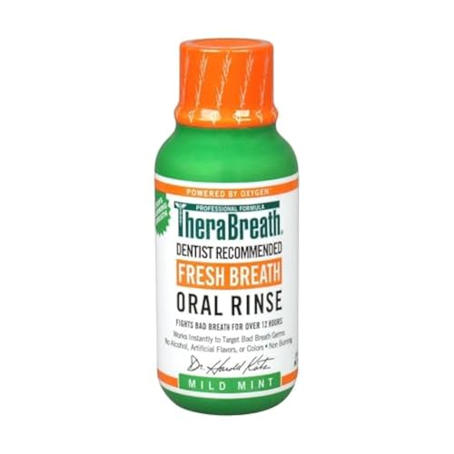 TheraBreath, Fresh Breath Oral Rinse, Mild Mint Flavor , 3 fl oz (88.7 ml)