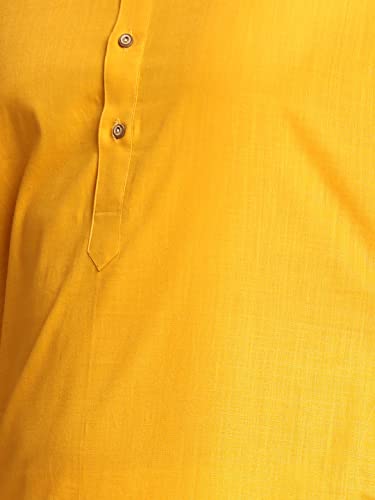 Image of VASTRAMAY Men's Cotton Linen Kurta Pyjama Set (1)