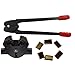 Heavy Duty Manual Strapping Kit, Banding Tool Set with Sealer for Polypropylene and Polyester Straps, Industrial Warehouse Packaging