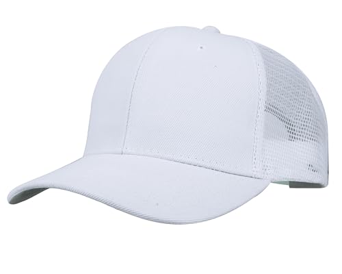 Image of Gelante Mesh Trucker Baseball Cap Snapback Hat Structured Front Panel