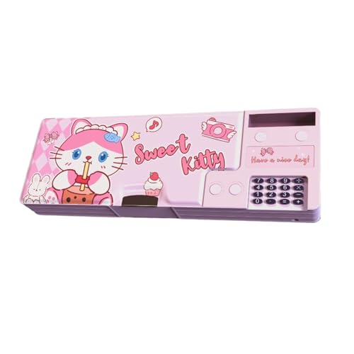 Estojo infantil pop up, estojo pop up fofo,Caixa de lápis de material escolar - Pop up multifuncional lápis caso caneta caixa saco porta lápis com calculadora para estudantes da escola