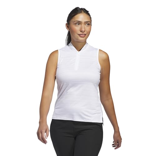adidas Women's Ultimate365 Stripe Sleeveless Polo