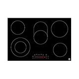 Cooktop Vitrocerâmico Life 90cm 5 Zonas Preto: Design Elegante e Alta Performance para Cozinha Moderna. Placa de Cozedura em Vidro Cerâmico de Fácil Limpeza e Controle Preciso.