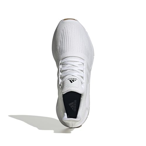 Adidas Mens Swift Run White/White/Core Black 10.5 - Thumbnail 2
