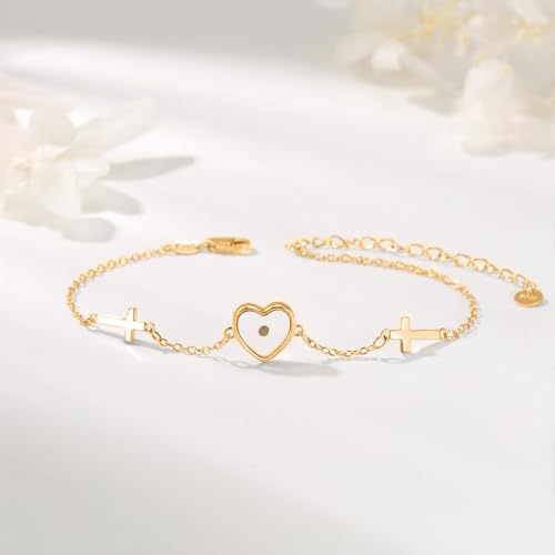 OHAYOO Mustard Seed Cross Bracelet – 925 Sterling Silver Faith Bracelet for Women – Christian Jewelry, Mother's Day, Birthday, Graduation Gifts2