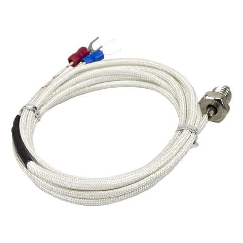 Termopar K/E M10 de 2m contra sobrecalentamiento: sensor de temperatura con perno 4