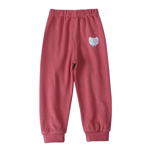 Betadog Toddler Girls Boys Sweatpants Kids Casual Athletic Pull-On Cotton Jogger Pants Boys Sweatpants (Red, 4-5 Years)2