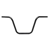 Color: negro Forspero 7/8 Pulgadas 22mm Manillar de la Motocicleta para Harley Sportster Softail Dyna Chopper
