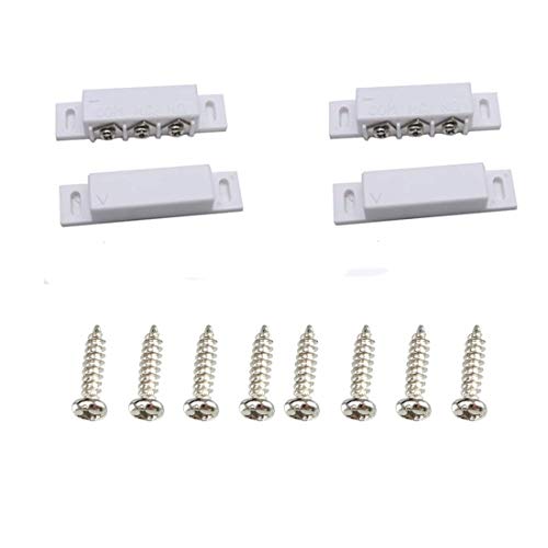 Image of 2Sets Magnetic Reed Switch Normally Open Closed NC NO Door Alarm Window Security